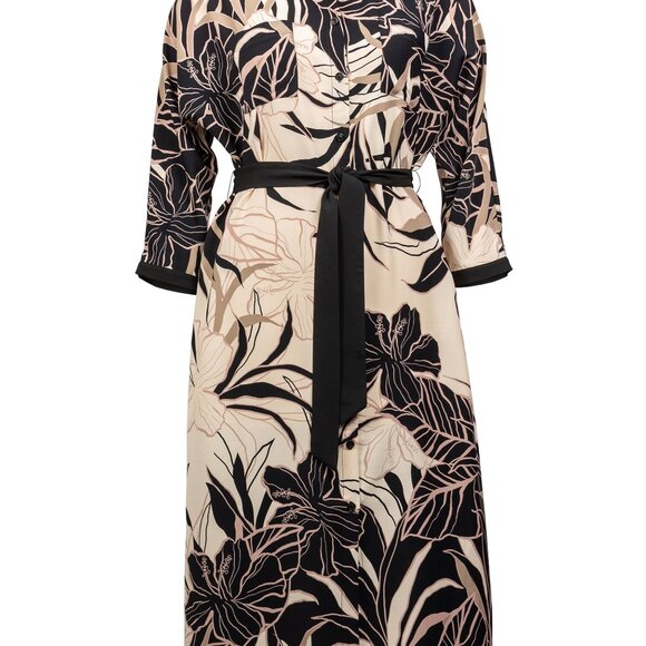 Joseph Ribkoff NWT Beige Floral Dress - Picture 5 of 5